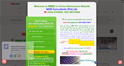 Desktop Screenshot of mbbsinchina.urdusky.com