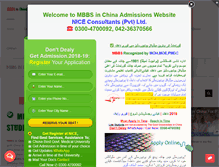Tablet Screenshot of mbbsinchina.urdusky.com